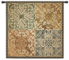Wrought Iron Elegance | Woven Tapestry Wall Art Hanging | Geometric Ironwork Motif | 100% Cotton USA Size 44x44 Wall Tapestry