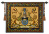 Love Strength Courage | Woven Tapestry Wall Art Hanging | Coat of Arms “Amor Est Vitae Essentia” | 100% Cotton USA Size 64x53 Wall Tapestry