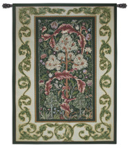 Acanthus Forest by William Morris | Woven Tapestry Wall Art Hanging | Lush Blooming Foliage with Nestling Birds | 100% Cotton USA Size 80x60 Wall Tapestry