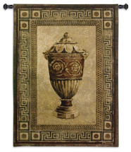 Vessel Antiquity II by Jan Davidsz. de Heem | Woven Tapestry Wall Art Hanging | Vintage Baroque Still Life Urn Classic | 100% Cotton USA Size 53x39 Wall Tapestry