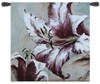 Blooming Lily | Woven Tapestry Wall Art Hanging | Large Impressionist Pink Flower Painting | 100% Cotton USA Size 44x44 Wall Tapestry
