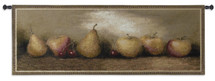 Nature's Bounty II by Judith Levin | Woven Tapestry Wall Art Hanging | Ripe Pears and Cherries Still Life | 100% Cotton USA Size 53x22 Wall Tapestry