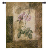Blossoming Elegance II by Jae Dougall | Woven Tapestry Wall Art Hanging | Earthy Mixed Media Abstract Floral Artwork | 100% Cotton USA Size 34x26 Wall Tapestry