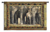 Among Family Elephants with Calfs by Rob Heffernan | Woven Tapestry Wall Art Hanging | African Wildlife | 100% Cotton USA Size 53x38 Wall Tapestry