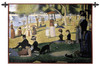 A Sunday Afternoon on the Island of La Grande Jatte by Georges Seurat | Woven Tapestry Wall Art Hanging | Pointillist Parisian Riverside Masterpiece | 100% Cotton USA Size 53x34 Wall Tapestry
