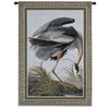 Great Blue Heron by John Audubon | Woven Tapestry Wall Art Hanging | Detailed Framed Bird | 100% Cotton USA Size 36x27 Wall Tapestry