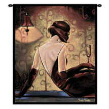 After Eight by Trish Biddle | Woven Tapestry Wall Art Hanging | Art Deco Style | 100% Cotton USA Size 36x27 Wall Tapestry