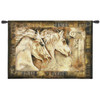 Messengers of Spirit by Annrika McCavitt | Woven Tapestry Wall Art Hanging | Horses Roman Greek Pillars | 100% Cotton USA size 53x36 Wall Tapestry