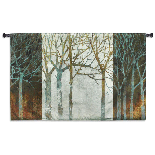 Night and Day by Kathrine Love | Woven Tapestry Wall Art Hanging | Tree Shadows Nature Forest Theme | 100% Cotton USA Size 50x24 Wall Tapestry