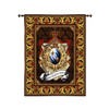 Ancestry | Woven Tapestry Wall Art Hanging | Luxurious French Royal Crest with Crowns and Jewels | 100% Cotton USA Size 110x90 Wall Tapestry