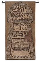 Stora Hammar Stone by Valknut | Woven Tapestry Wall Art Hanging | Viking Runestone Norse Mythology | 100% Cotton USA Size 50x26 Wall Tapestry