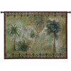 Masoala I by Jill O'Flannery | Woven Tapestry Wall Art Hanging | Tropical West Indies Palm Trees | 100% Cotton USA Size 53x38 Wall Tapestry