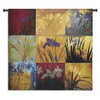Iris Nine Patch II by Don Li-Leger | Woven Tapestry Wall Art Hanging | Abstract Asian Fusion Nature Panels | 100% Cotton USA Size 53x53 Wall Tapestry