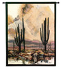 Sonoran Sentinels by Adin Shade | Woven Tapestry Wall Art Hanging | Southwestern Desert Cactus with Sunset | 100% Cotton USA Size 53x40 Wall Tapestry