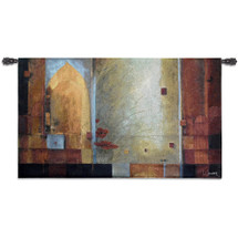 Passage to India by Don Li-Leger | Woven Tapestry Wall Art Hanging | Abstract Asian Fusion Geometric Patterns | 100% Cotton USA Size 53x32 Wall Tapestry