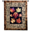 Autumn Glory Maple | Woven Tapestry Wall Art Hanging | Rustic Earthy Fall Leaves | 100% Cotton USA Size 52x42 Wall Tapestry