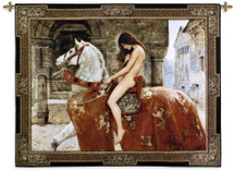 Lady Godiva by John Collier | Woven Tapestry Wall Art Hanging | Medieval Legend Victorian Depiction | 100% Cotton USA Size 64x53 Wall Tapestry