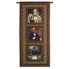 Poncelet's Pack | Woven Tapestry Wall Art Hanging | Whimsical Regal Debonair Dogs Panel Artwork | 100% Cotton USA Size 68x31 Wall Tapestry
