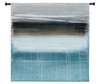 Nordic Horizon by Heather McAlpine | Woven Tapestry Wall Art Hanging | Minimalist Abstract Landscape in Cool Tones | 100% Cotton USA Size 53x53 Wall Tapestry