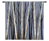 Birch Shadows by Eve | Woven Tapestry Wall Art Hanging | Birch Trees Casting Intricate Shadows | 100% Cotton USA Size 63x61 Wall Tapestry