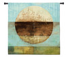 The Gathering Shore by Heather Ross | Woven Tapestry Wall Art Hanging | Rustic Abstract Landscape Artwork | 100% Cotton USA Size 31x31 Wall Tapestry