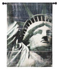 Miss Liberty by Nathan Bailey | Woven Tapestry Wall Art Hanging | Patriotic American Statue of Liberty Portrait | 100% Cotton USA Size 64x42 Wall Tapestry