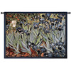 Irises by Vincent van Gogh | Woven Tapestry Wall Art Hanging | Striking Vivid Flowers Post-Impressionist Masterpiece | 100% Cotton USA Size 53x38 Wall Tapestry