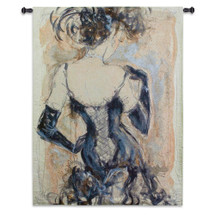 My Fair Lady II by Karen Dupre | Woven Tapestry Wall Art Hanging | Elegant Woman in Corset Etched Artwork | 100% Cotton USA Size 53x43 Wall Tapestry