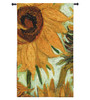 Flowers of the Sun | Woven Tapestry Wall Art Hanging | Close Up of 'Vase with Twelve Flowers' by Vincent van Gogh | 100% Cotton USA Size 63x44 Wall Tapestry