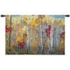 Disco | Woven Tapestry Wall Art Hanging | Abstract Vibrant Birch Forest | 100% Cotton USA Size 52x34 Wall Tapestry