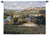 Vineyards of Provence by Max Hayslette | Woven Tapestry Wall Art Hanging | French Landscape Hillside Village Wine Country | 100% Cotton USA Size 53x42 Wall Tapestry