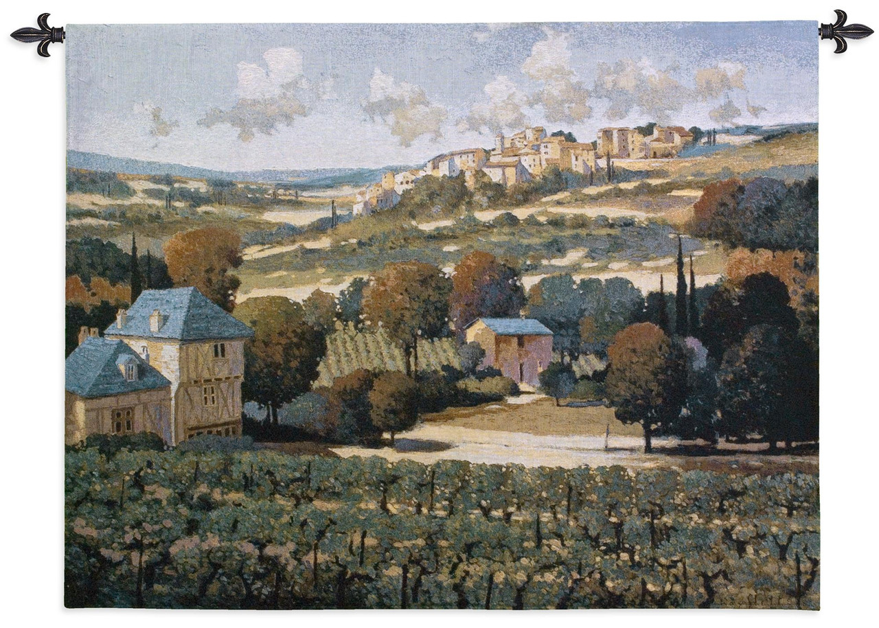 Vineyards of Provence by Max Hayslette | Woven Tapestry Wall Art