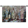 Bar with Pink Drink by Nicole Etienne | Woven Tapestry Wall Art Hanging | Vintage Alcohol Ensemble Still Life Lounge Decor | 100% Cotton USA Size 53x36 Wall Tapestry