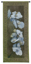 Beta | Woven Tapestry Wall Art Hanging | Bouclé Floral Contemporary Orchid | 100% Cotton USA Size 63x26 Wall Tapestry