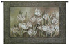 Tulips in Window by Linda Thompson | Woven Tapestry Wall Art Hanging | Floral White Tulips in Natural Setting | 100% Cotton USA Size 53x36 Wall Tapestry