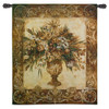Tuscan Urn Sienna by Liz Jardine | Woven Tapestry Wall Art Hanging | Earthy Floral Vase Theme | 100% Cotton USA Size 53x45 Wall Tapestry