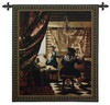 The Art of Painting by Johannes Vermeer | Woven Tapestry Wall Art Hanging | 17th Century Oil Painting Masterpiece | 100% Cotton USA Size 53x45 Wall Tapestry