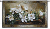 Gentle Giants by Fran Di Giacomo | Woven Tapestry Wall Art Hanging | Classic Blooming Magnolia Still Life | 100% Cotton USA Size 53x31 Wall Tapestry