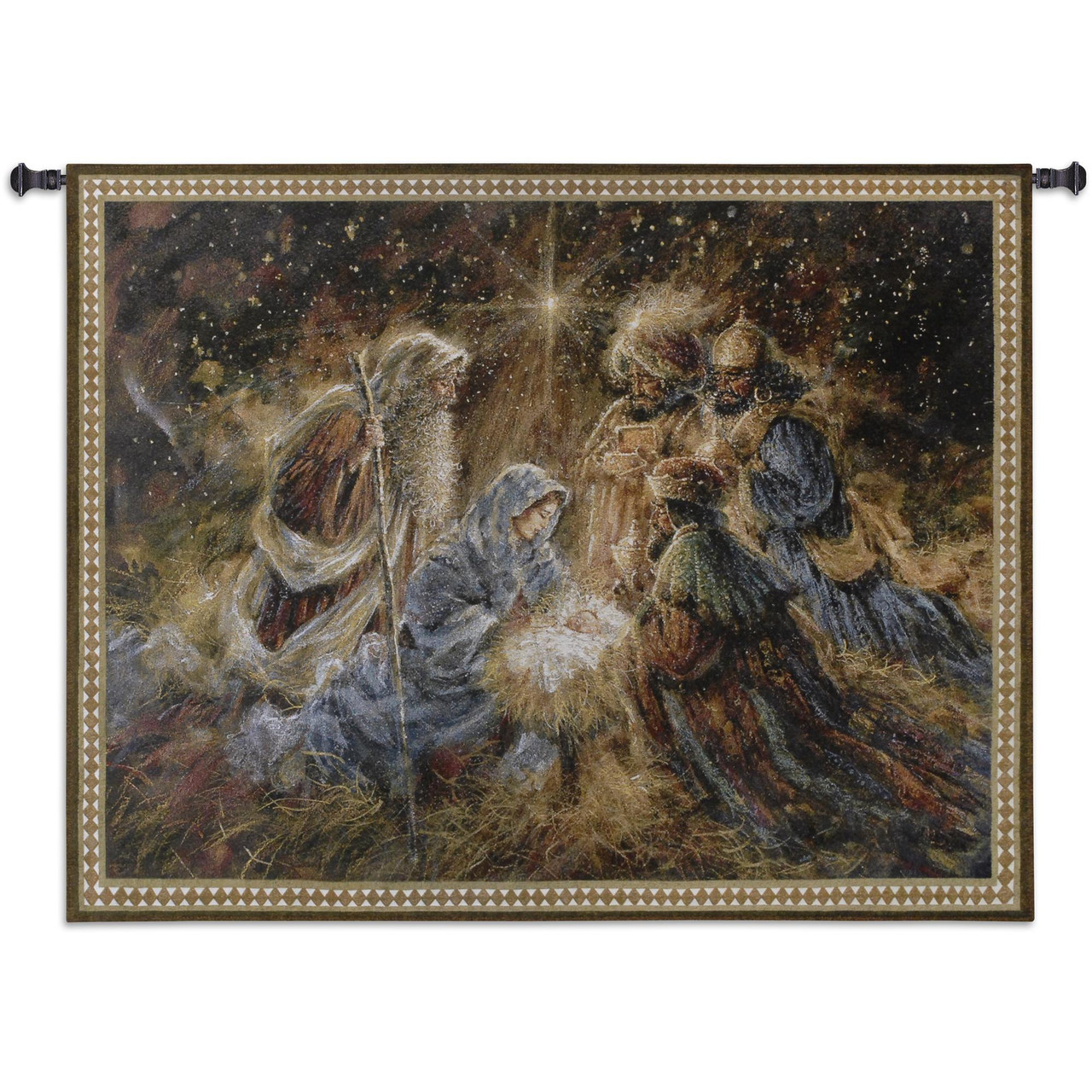 religious wall tapestry
