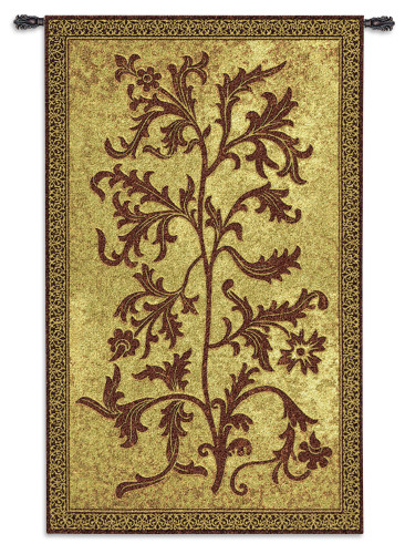 Acanthus Vine by William Morris | Woven Tapestry Wall Art Hanging | Thrush Birds Stealing Fruit Intricate Floral Design | 100% Cotton USA Size 75x44 Wall Tapestry