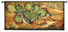 Desert Tracks by Donna Polivka | Woven Tapestry Wall Art Hanging | Earthy Southwest Landscape with Lush Green Cacti | 100% Cotton USA Size 53x26 Wall Tapestry
