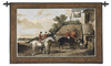 English Hunting Scenes Returning Home from the Hunt by William Joseph Shayer | Woven Tapestry Wall Art Hanging | English Fox Hunt Vintage Decor | 100% Cotton USA Size 52x35 Wall Tapestry