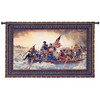 Washington Crossing Delaware by Emanuel Leutze | Woven Tapestry Wall Art Hanging | Revolutionary War Battle of Trenton | 100% Cotton USA Size 53x32 Wall Tapestry