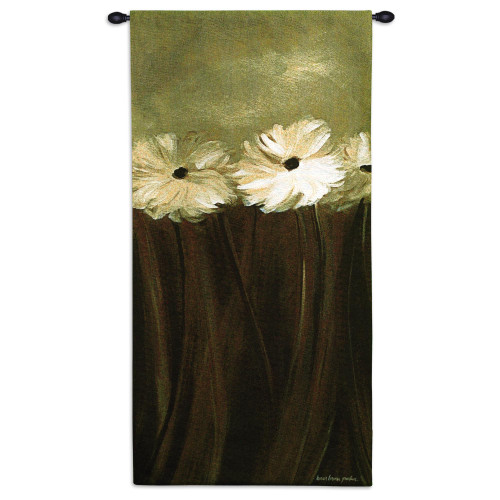 Daisy Bouquet by Karen Lorena Parker | Woven Tapestry Wall Art Hanging | Cool Abstract Flower Array | 100% Cotton USA Size 50x26 Wall Tapestry