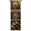 Grand Reserve | Woven Tapestry Wall Art Hanging | Earthy Rustic Wine and Cigar Panels | 100% Cotton USA Size 72x24 Wall Tapestry