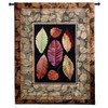 Autumn Glory Collection | Woven Tapestry Wall Art Hanging | Rustic Fall Maple and Birch Leaves | 100% Cotton USA Size 52x42 Wall Tapestry