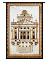 Palladio Facade I | Woven Tapestry Wall Art Hanging | Classic Magnificent European Architucture Design | 100% Cotton USA Size 51x33 Wall Tapestry