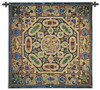 Verona | Woven Tapestry Wall Art Hanging | Ornate Italian Jeweled Stonework Pattern | 100% Cotton USA Size 52x52 Wall Tapestry