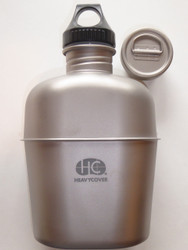 The Heavy Cover USGI Style Titanium Canteen is an integral part of the HCI USGI Style Titanium Mess Kit. The USGI canteen has been in military service for over 100 years and is now fully evolved using titanium, a space age material that has one of the highest strength to weight ratios known to man. Over the past 100 years the canteen has been the primary link between a military unit's water supply and the individual Marine/Soldier during combat operations. The USGI style canteen has serviced millions of troops and outdoor enthusiasts and still in service today. 