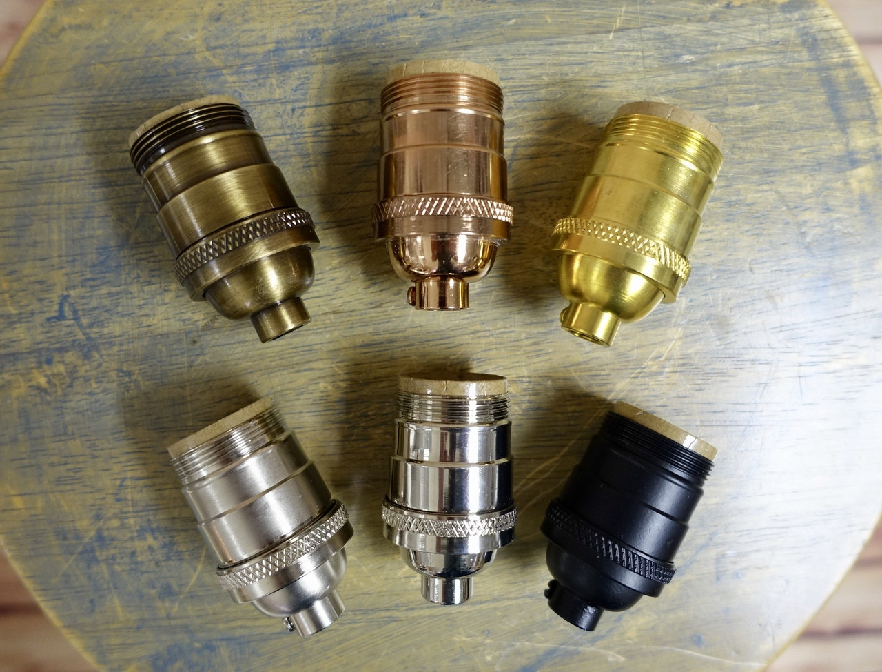 Lamp Making Hardware Socket Separate Uno Threaded Shade Holder - 4" Fitter, Stamped Brass, For Lamp Making (Socket Sold Separately) Lampshades With Uno Fitter - Foto 8